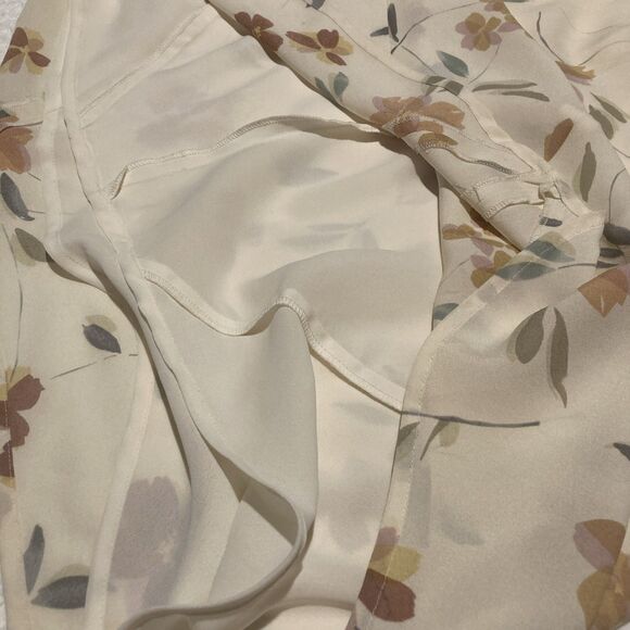 vintage brooks brothers women’s dress 100% silk sz14 maxi floral lined - Picture 8 of 8